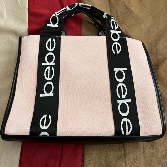 Bebe Pink and Black Tote Bag New W/Tags - Picture 2 of 10